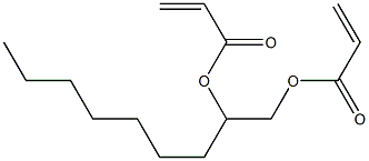 Diacrylic acid 1,2-nonanediyl ester 구조식 이미지