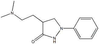 1-Phenyl-4-(2-dimethylaminoethyl)pyrazolidin-3-one 구조식 이미지