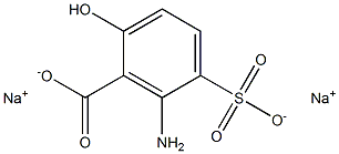 6-Amino-5-sulfosalicylic acid disodium salt Structure