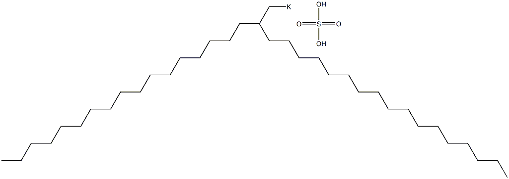 Sulfuric acid 2-heptadecylnonadecyl=potassium salt 구조식 이미지