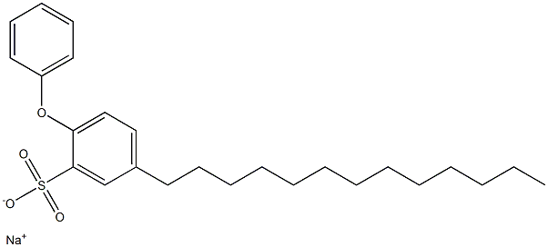 2-Phenoxy-5-tridecylbenzenesulfonic acid sodium salt Structure