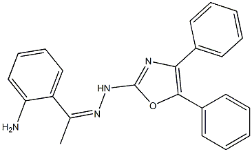 2'-Aminoacetophenone (4,5-diphenyloxazol-2-yl)hydrazone 구조식 이미지