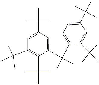 2-(2,3,5-Tri-tert-butylphenyl)-2-(2,4-di-tert-butylphenyl)propane Structure