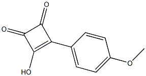 3-(4-Methoxyphenyl)-4-hydroxy-3-cyclobutene-1,2-dione Structure