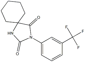 2-[3-(Trifluoromethyl)phenyl]-2,4-diazaspiro[4.5]decane-1,3-dione 구조식 이미지