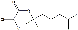 Dichloroacetic acid 1,1,5-trimethyl-6-heptenyl ester Structure