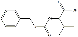 [R,(+)]-2-(Benzyloxycarbonyloxy)-3-methylbutyric acid 구조식 이미지