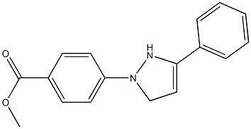 4-(3-Phenyl-3-pyrazolin-1-yl)benzoic acid methyl ester Structure