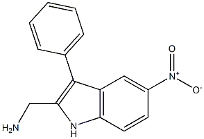 5-Nitro-3-phenyl-1H-indole-2-methanamine 구조식 이미지