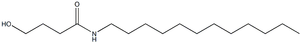 N-Dodecyl-4-hydroxybutanamide 구조식 이미지