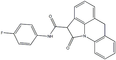 N-(4-Fluorophenyl)-1,2-dihydro-1-oxo-6H-pyrrolo[3,2,1-de]acridine-2-carboxamide Structure