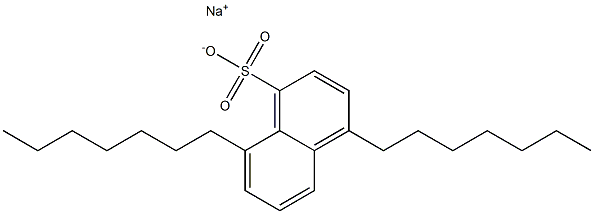 4,8-Diheptyl-1-naphthalenesulfonic acid sodium salt Structure