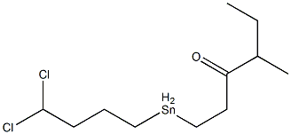 1-(Dichlorobutylstannyl)-4-methyl-3-hexanone Structure