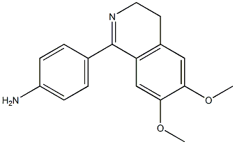 4-(3,4-Dihydro-6,7-dimethoxyisoquinoline-1-yl)aniline 구조식 이미지