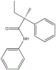 [S,(+)]-2-Ethyl-2,N-diphenylpropionamide Structure