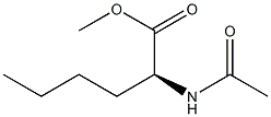 [S,(-)]-2-(Acetylamino)hexanoic acid methyl ester Structure