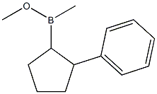 (2-Phenylcyclopentyl)(methyl)(methoxy)borane 구조식 이미지