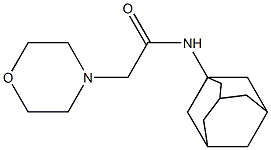 N-(Adamantan-1-yl)-2-morpholinoacetamide 구조식 이미지