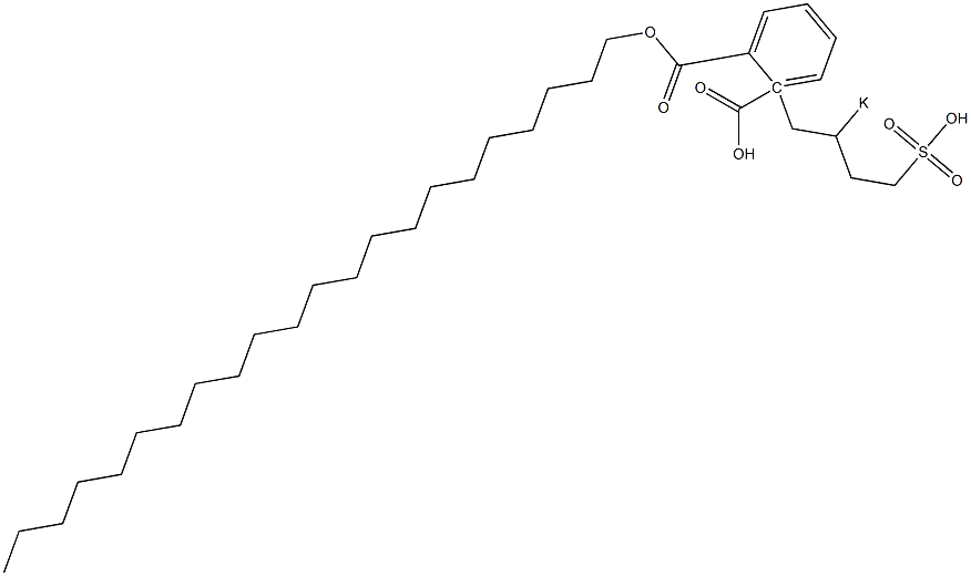 Phthalic acid 1-docosyl 2-(2-potassiosulfobutyl) ester Structure