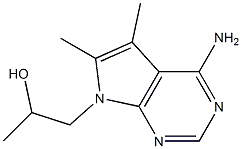 3-[4-Amino-5,6-dimethyl-7H-pyrrolo[2,3-d]pyrimidin-7-yl]-2-propanol Structure