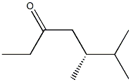 [R,(+)]-5,6-Dimethyl-3-heptanone 구조식 이미지
