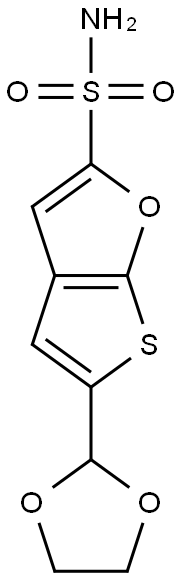 5-(1,3-Dioxolan-2-yl)thieno[2,3-b]furan-2-sulfonamide Structure