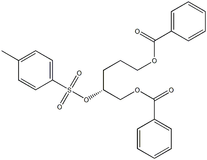 [R,(-)]-1,2,5-Pentanetriol 1,5-dibenzoate 2-(p-toluenesulfonate) 구조식 이미지