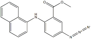 5-Azido-2-(1-naphtylamino)benzoic acid methyl ester Structure