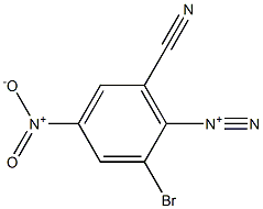 2-Bromo-6-cyano-4-nitrobenzenediazonium Structure