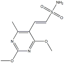 2-(2,4-Dimethoxy-6-methylpyrimidin-5-yl)ethenesulfonamide Structure