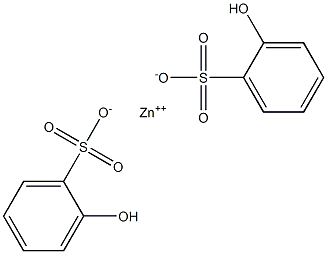 Bis(2-hydroxybenzenesulfonic acid)zinc salt 구조식 이미지