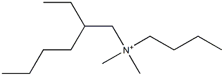 N-Butyl-2-ethyl-N,N-dimethyl-1-hexanaminium 구조식 이미지