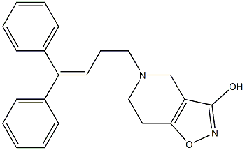 5-(4,4-Diphenyl-3-butenyl)-4,5,6,7-tetrahydroisoxazolo[4,5-c]pyridin-3-ol Structure