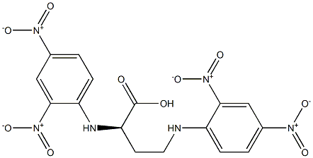 [R,(+)]-2,4-Bis(2,4-dinitroanilino)butyric acid Structure