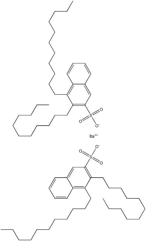 Bis(3,4-diundecyl-2-naphthalenesulfonic acid)barium salt Structure