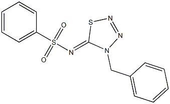 4-Benzyl-5-phenylsulfonylimino-4,5-dihydro-1,2,3,4-thiatriazole Structure