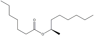 (-)-Heptanoic acid (R)-1-methylheptyl ester Structure