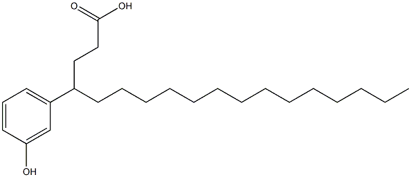 4-(3-Hydroxyphenyl)stearic acid Structure