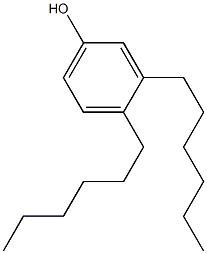 3,4-Dihexylphenol Structure