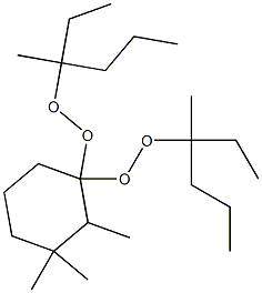 2,3,3-Trimethyl-1,1-bis(1-ethyl-1-methylbutylperoxy)cyclohexane 구조식 이미지