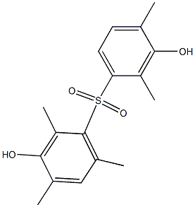 3,3'-Dihydroxy-2,2',4,4',6-pentamethyl[sulfonylbisbenzene] 구조식 이미지