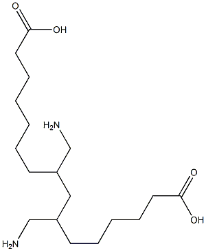 7,9-Bis(aminomethyl)hexadecanedioic acid Structure