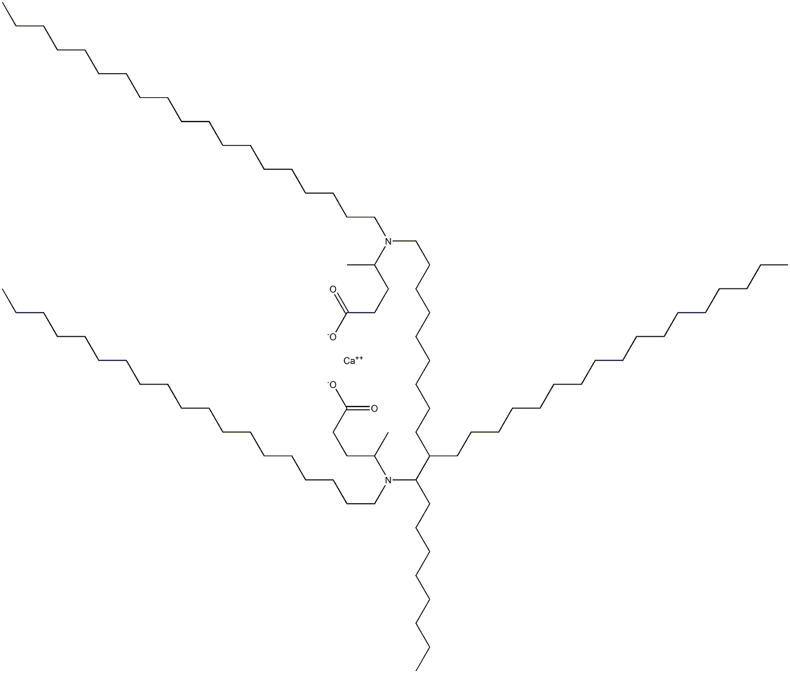 Bis[4-(dinonadecylamino)valeric acid]calcium salt Structure