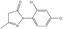 1-(2,4-Dichlorophenyl)-3-methyl-5(4H)-pyrazolone 구조식 이미지