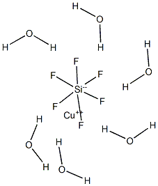 Copper hexafluorosilicate hexahydrate 구조식 이미지