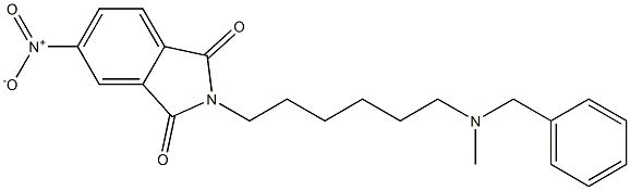 N-[6-(Methylbenzylamino)hexyl]-4-nitrophthalimide 구조식 이미지