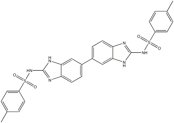 2,2'-Bis(4-methylphenylsulfonylamino)-6,6'-bi(1H-benzimidazole) 구조식 이미지