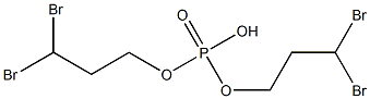 Phosphoric acid hydrogen bis(3,3-dibromopropyl) ester 구조식 이미지