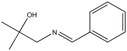 2-(Benzylideneamino)-1-methyl-1-methylethanol Structure