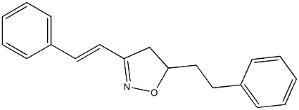 5-(2-Phenylethyl)-3-styryl-4,5-dihydroisoxazole Structure